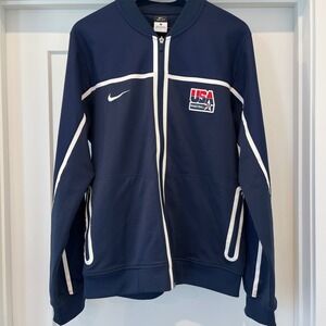 Nike USA Basketball National Team Jacket Mens 2011 Warm Up Obsidian Blue Large